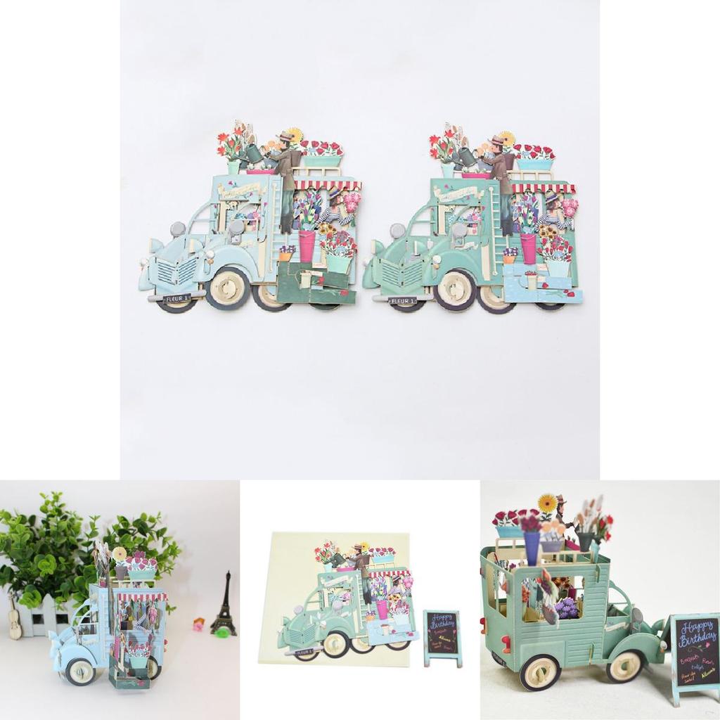 Intricate And Beautiful 3d Flower Van Card For Mother's Day Or Birthday