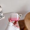 Simple pink gradual change transparent TPU protective case for AirPods 1/1/1, suitable for AirPods Pro