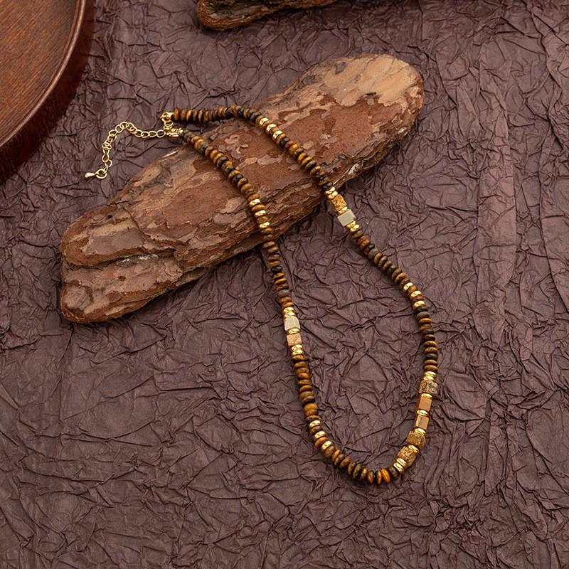 Collier de Perles en Pierre Naturelle pour Femmes - Choker Chaîne Clavicule de Luxe 2025