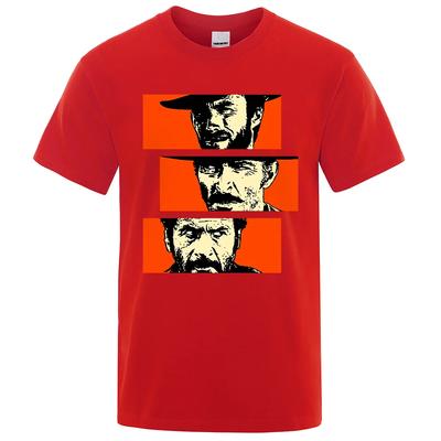 The Good the Bad and Ugly Blondie Angel Eyes Tuco Cowboy T Shirt Women Oversized Casual Cotton Tees Summer