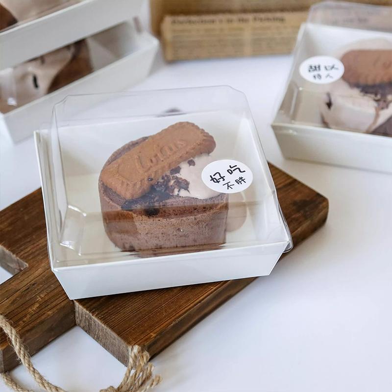 Scatola Rettangolare per Sandwich, Rotolo Torta e Pasticceria Confezione da 50 Pezzi per Confezione