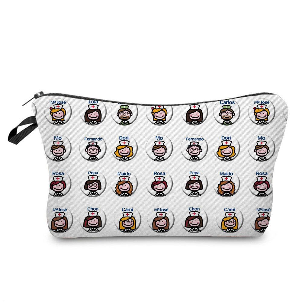 Women Nurse Print Cosmetic Bag Toiletries Organize Travel Storage Case  6443
