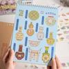 Miniature Ceramic Art Sticker Porcelain Scenery PET Sticker For Journaling Notebook Photo Album Scrapbooking Supplies