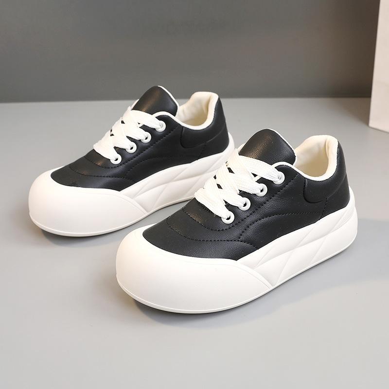 Br993 New  Spring and Summer Thick Sole Increased Casual Women's Shoes Korean Style Students' Skateboard Shoes round Head Breathable Street Shooting