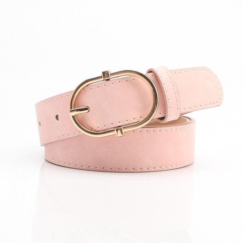 New Women's Belt Alloy Pin Buckle Soft and Comfortable Jeans Belt Girls' Clothing Matching Belt