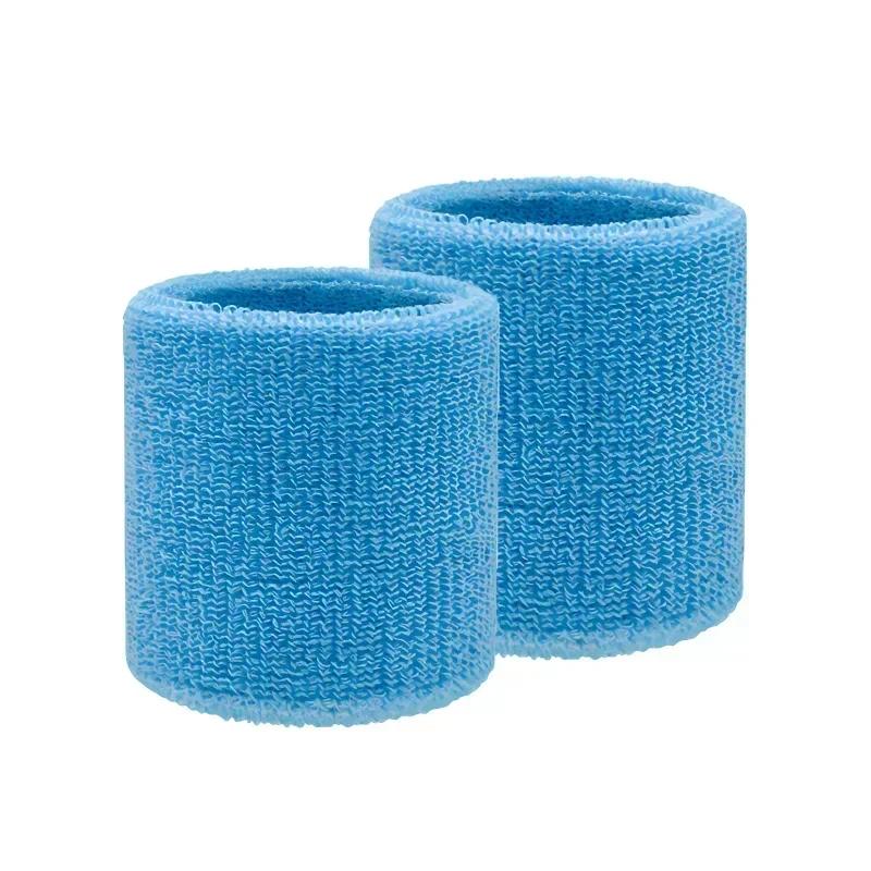 2Pcs 10x8cm Multi-Color Sports Wristbands Absorbent Sweatbands for Basketball Tennis Gym Wrist Support Towel Protector Bracelet