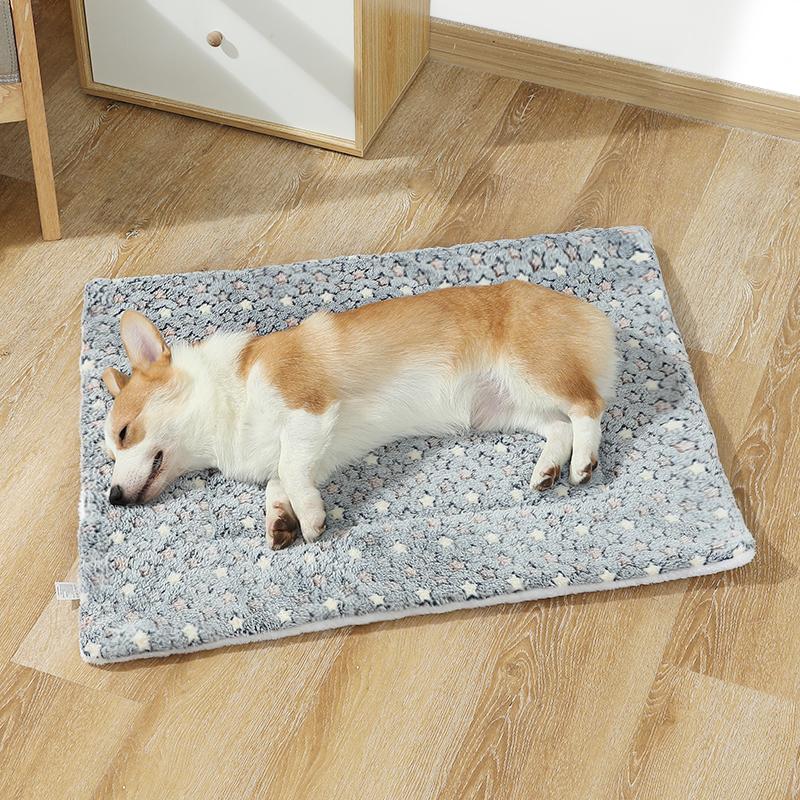 Dog Bed Mat Blanket Soft Cozy Pet Cushion For Small Large Dogs Spring Autumn Warm Travel Mats French Bulldog Chihuahua Supplies