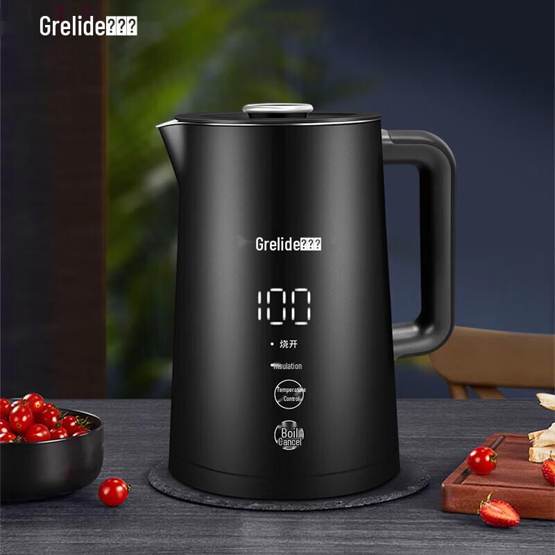 Grelide 1.7L Smart Electric Kettle CN plug (adapter included)