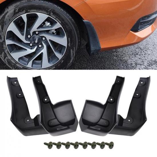 Splash Guards Mud Flap For 16-21 Honda Civic 4 Door Sedan Decor Trim Accessories