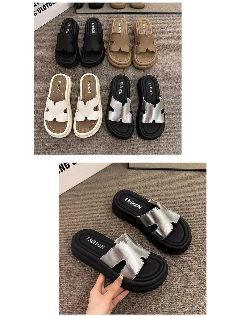 Women's Platform One-Strap Thick-Soled Sandals - 2025 Summer Non-Slip Beach Wear