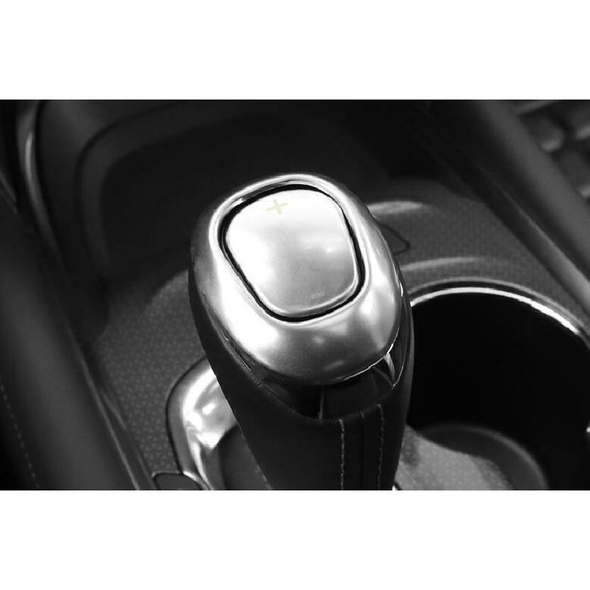 For Chevy Cruze 2016-2019 Silver Steel Center Console Gear Shift Knob Cover Trim