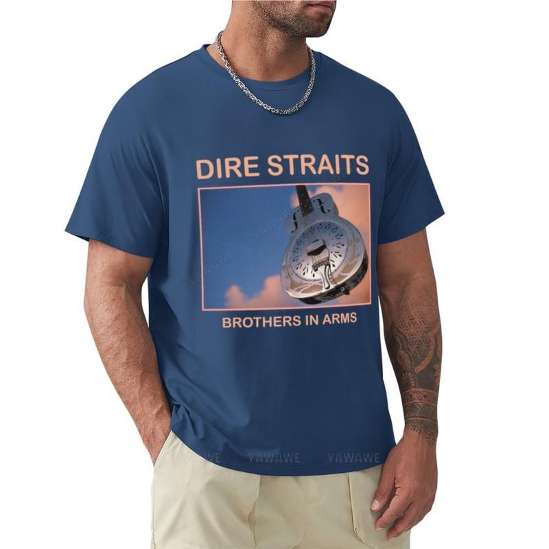 man summer tshirt for boys Dire Straits TShirt plain tshirt t shirt man cute clothes mens t shirts pack new men cotton tshirt S