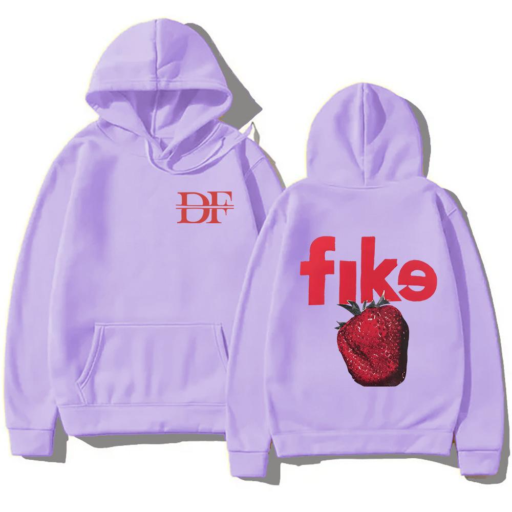 Dominic Fike Strawberry Hoodie Unisex Hiphop Style Sweatshirts  Artist Band Casual Clothes  Alternative Music Concert Tour Hoody