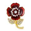 Módní slitinová smaltovaná brož s mákem, jednoduchá osobnost, dámský oblek, kabát, korsáž, ozdoba na pin
