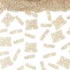 Older Wiser Hotter Glitter Confetti, Champagne Gold Birthday Party Table Scatters, Light Gold Bday Paper Confetti for Women Men 25th 30th 40th 50th