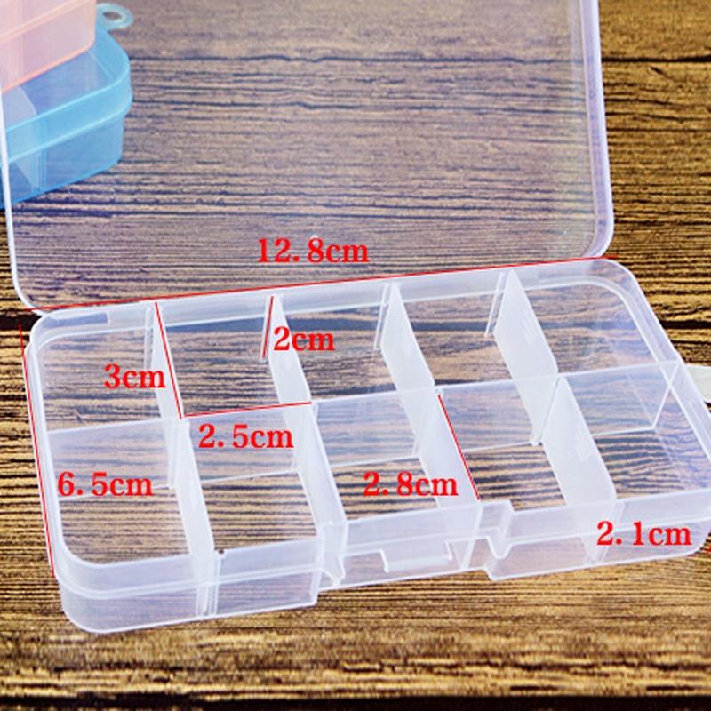 Multi Size Plastic Jewelry Adjustable Organizer Storage-Box For Mini Goods