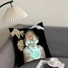 A-Aurora Aksnes Singer Cushion Cover Reversible Plush Pillow Cover – For car, sofa, bedroom, perfect as a gift.