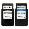 Cartuș de cerneală - Canon - PG-512/CL-513 - Pachet de 2 - Compatibil - Multicolor - Negru