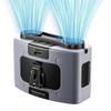 Ventilateur de Ceinture, Ventilateur Personnel Portable USB Rechargeable Ventilateur à Pince pour Ceinture Ventilateur de Travail Mains Libres 10000mAh, 6-32heures Ventilateur Rafraîchisseur