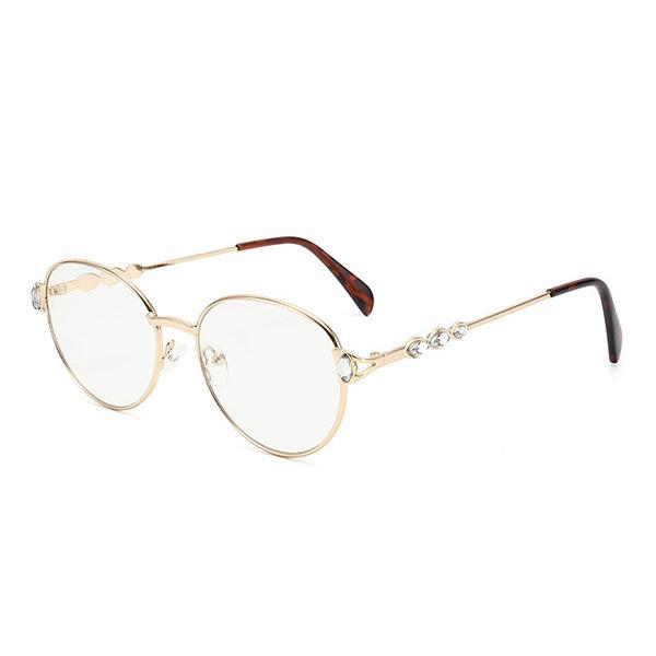 JYL TS Sunglasses UV Round Diamond Metal Street/3754