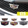 2PCS CT5 Emblem for Cadillac Rear Trunk Badge Stickers Decals Auto Refit Accessories ABS Car Logo Front Grille Exterior Styling