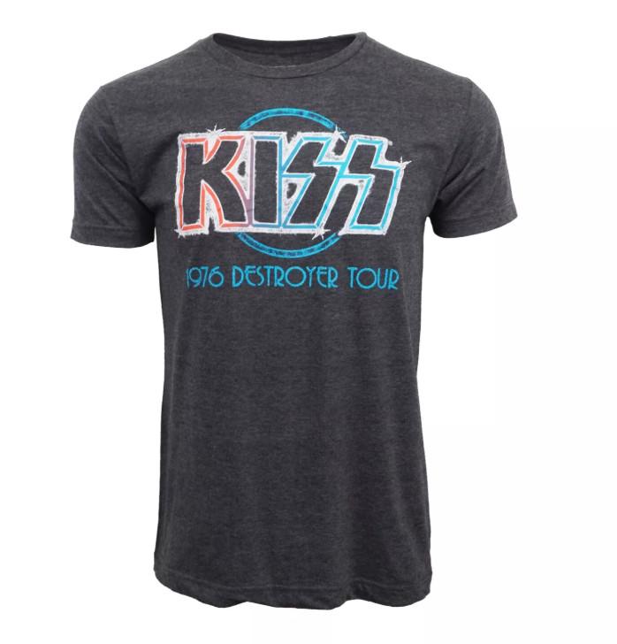 KISS 1976 DESTROYER TOUR Футболка ОФИЦИАЛЬНЫЙ ТОВАР Унисекс Футболка XXL