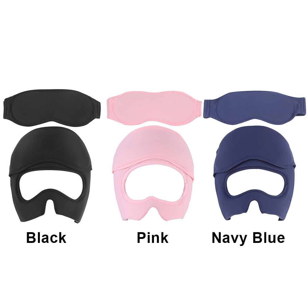 Klobúk na úľavu od migrény, čiapka s ľadom na bolesti hlavy, klobúk na tepelné ošetrenie celej hlavy s odnímateľnou maskou na oči na relaxáciu hlavy