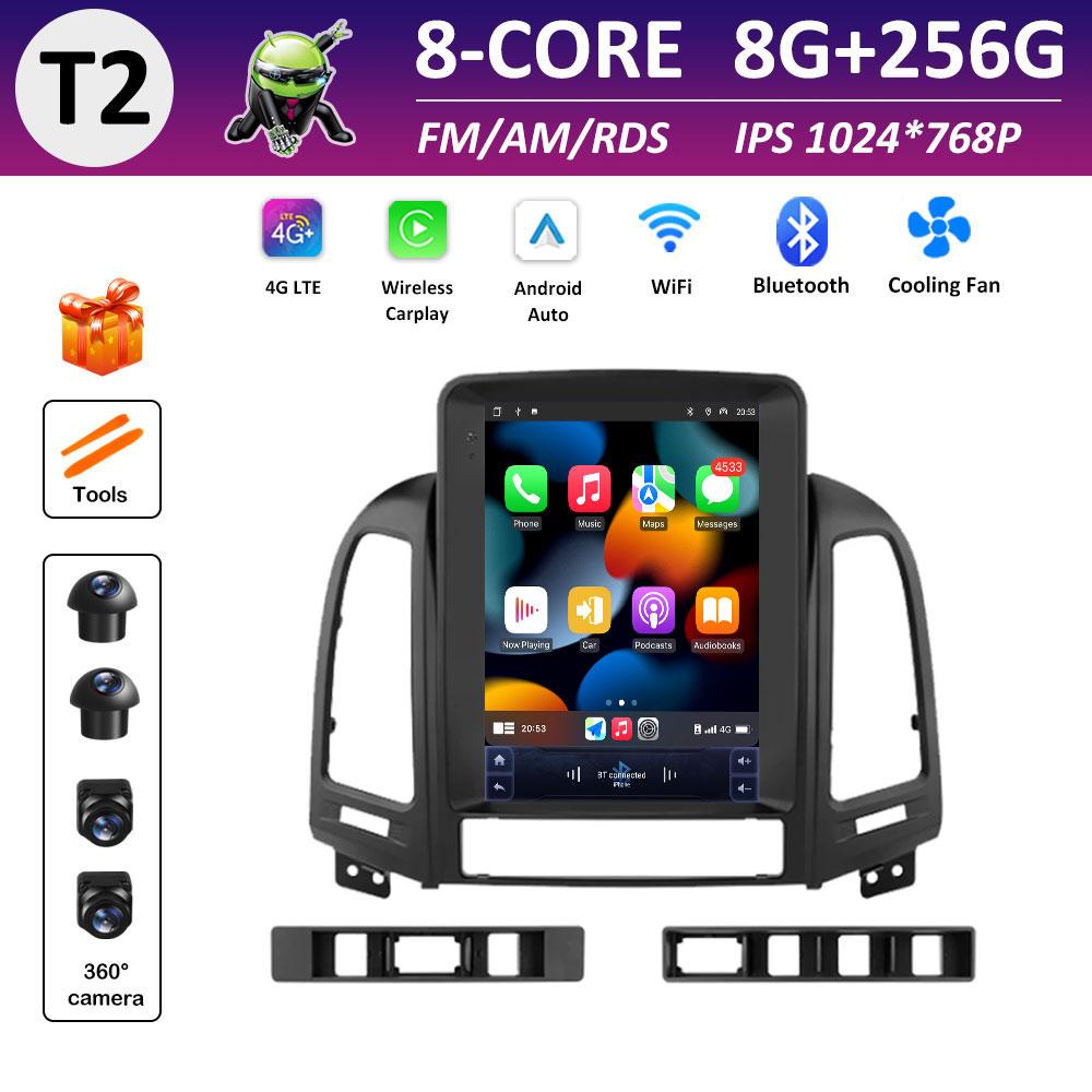 Cooling Fan for Hyundai Santa Fe 2 2006 2007 2008 2009 2010 - 2012 Android Smart System Car Multimedia Video Radio Player WIFI