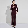 Aishangchen Women's Red Classic High-End Suit Set for Autumn/Winter Commute and Workwear