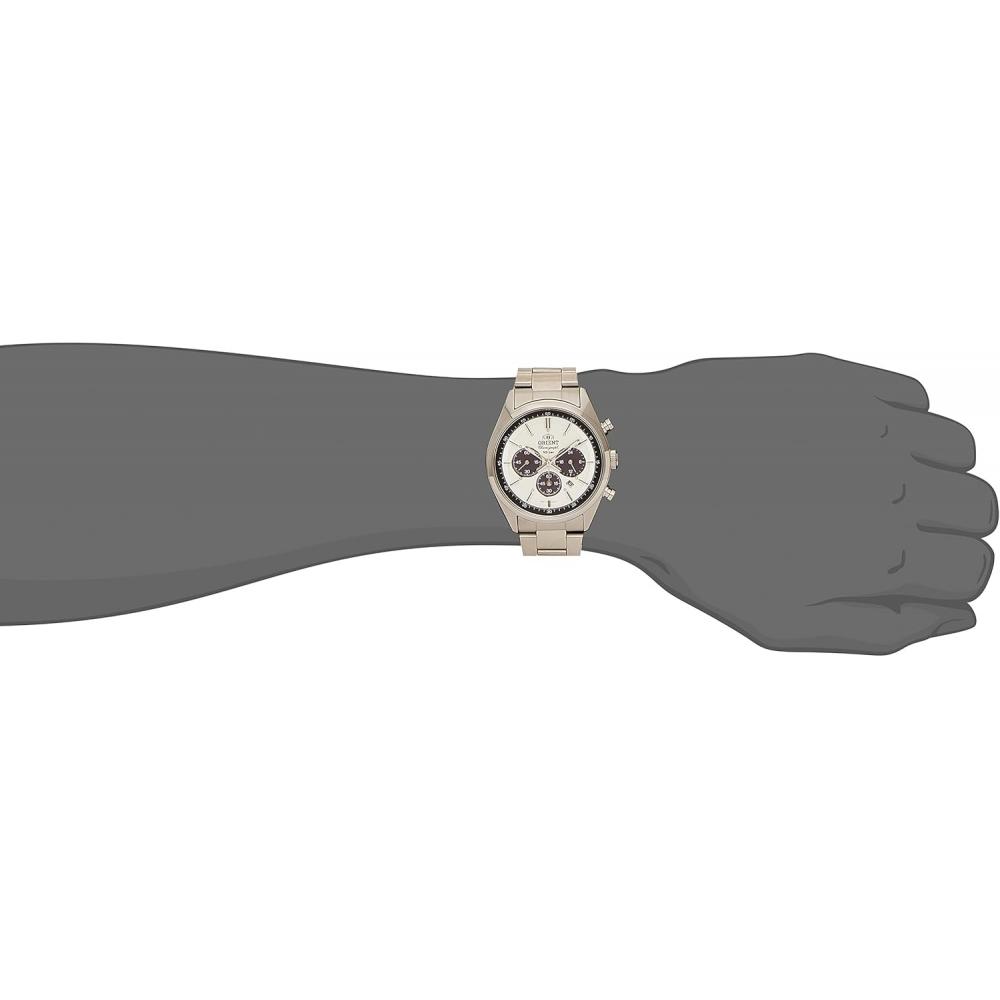 Orient Men S Solar Panda wriStwatch Milky White Wv0041tx