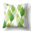Polyester Pillowcase Green Tree Leaf Pillowcase Home Soft Furnishing Car Cushion Cover