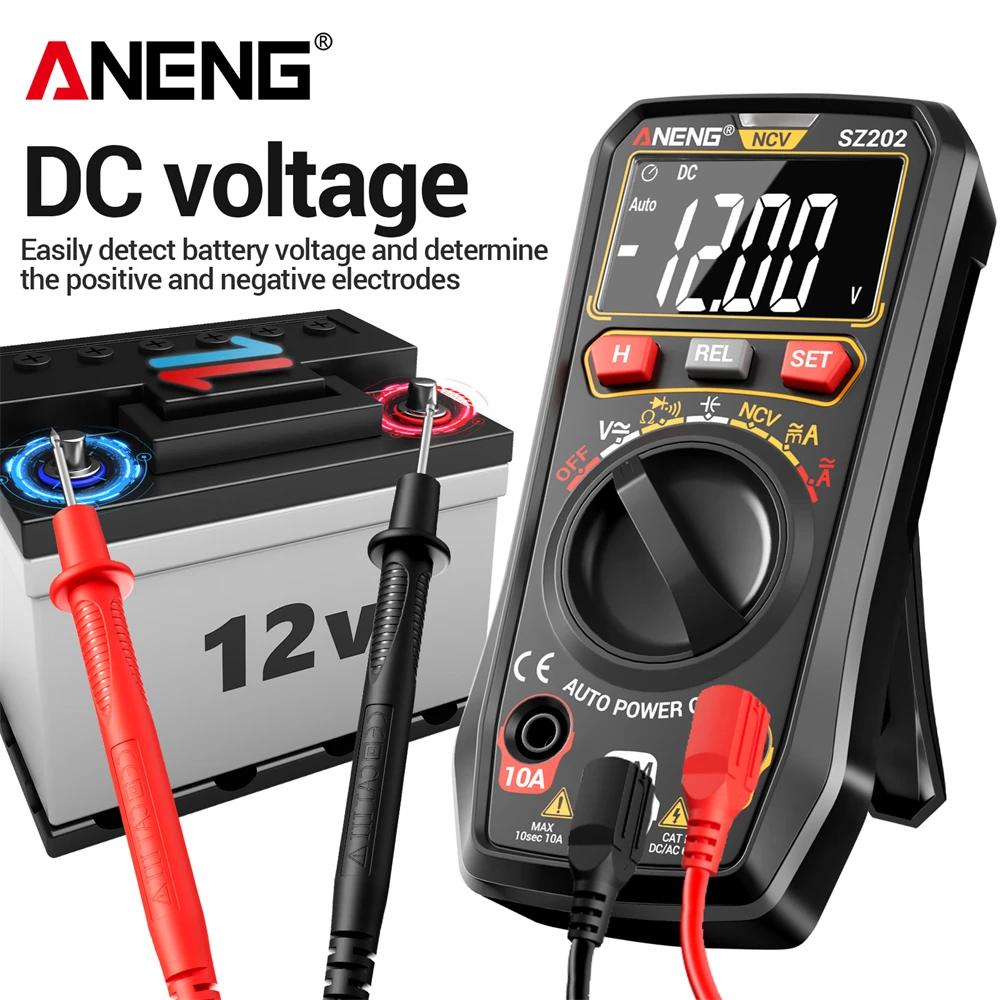 ANENG SZ202 Digital Multimeter Tester Tools 1999 Counts Buzzer AC/DC Voltage Tester 10A Current Meter Resistance Capacitor NCV