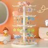 Standing Earring Necklace Holder 2/3/4-Tiers Hanging Jewelry Organizers Display Stand Jewelry Storage Display Tower Rack