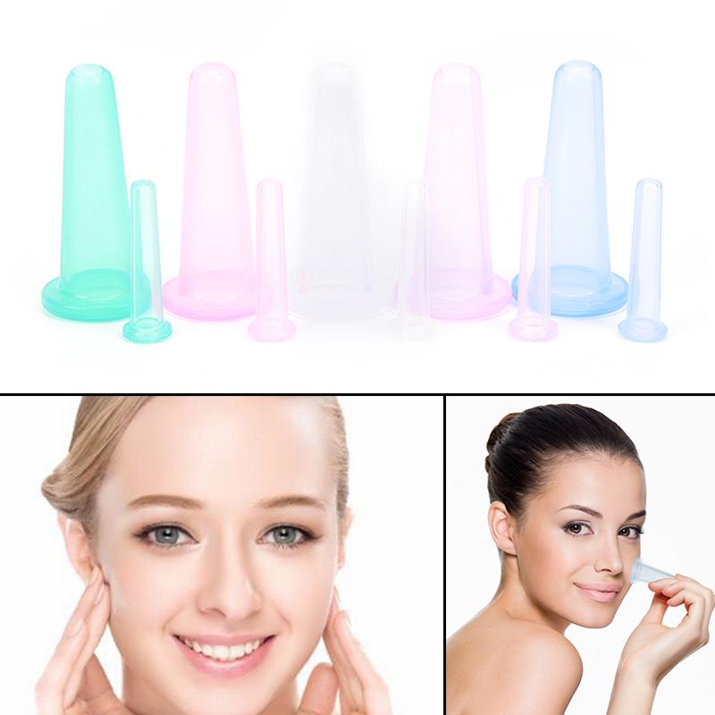 Cup Facial Face Eye Silicone Cupping Vacuum Suction Lifting Massage Anti-Age