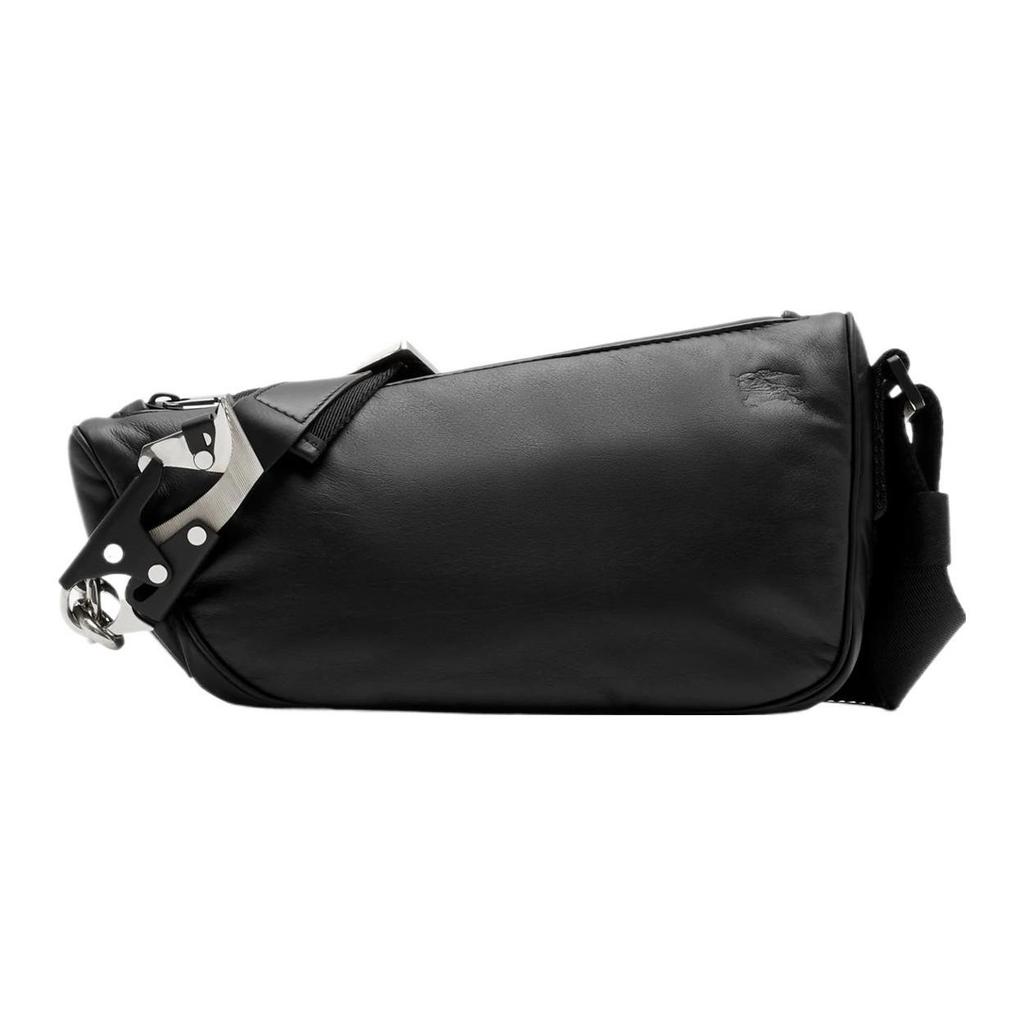 Burberry Leather Sling Crossbody Bag Black Adjustable Strap, Casual Daily Use 80784021