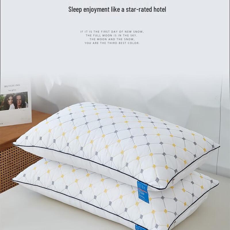 OEING Microfiber Neck Support Pillow Pair