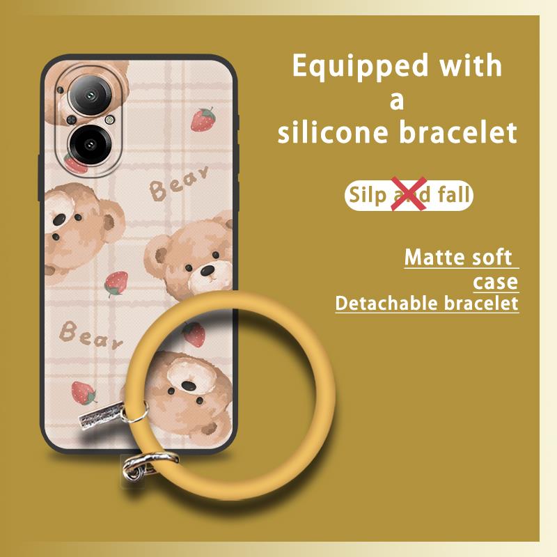 Cute Dirt-resistant Phone Case For Realme C67 4G Anti-knock Soft Case Heat Dissipation Youth Creative Back Cover Funny