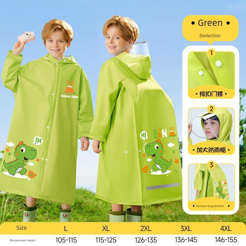 Children's Raincoat for Boys and Girls, Suitable for First-Grade Kindergarten and Elementary School Students, Full-Body Storm-Proof Rain Poncho with