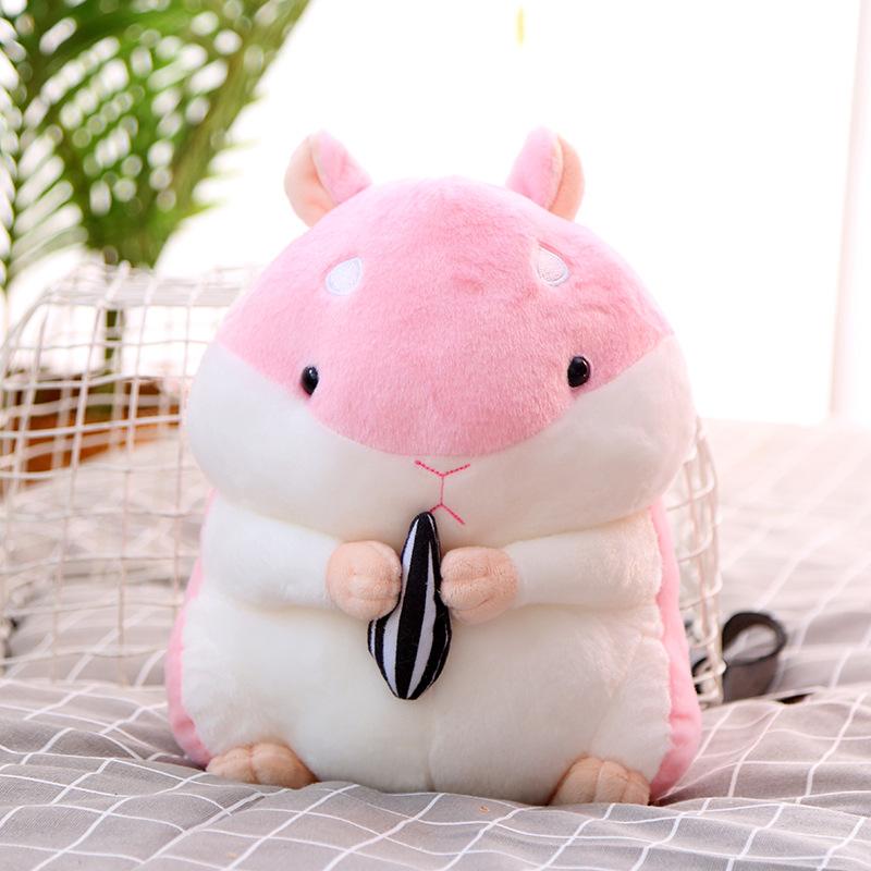 Little Hamster Doll Plush Toy Holding Melon Seeds Fat Hamster Rag Doll Cute Super Cute Mouse Mascot