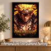 Naruto Uzumaki Custom Name Diamond Painting Personalized 5D Full Drill DIY Diamond Art Home Decor