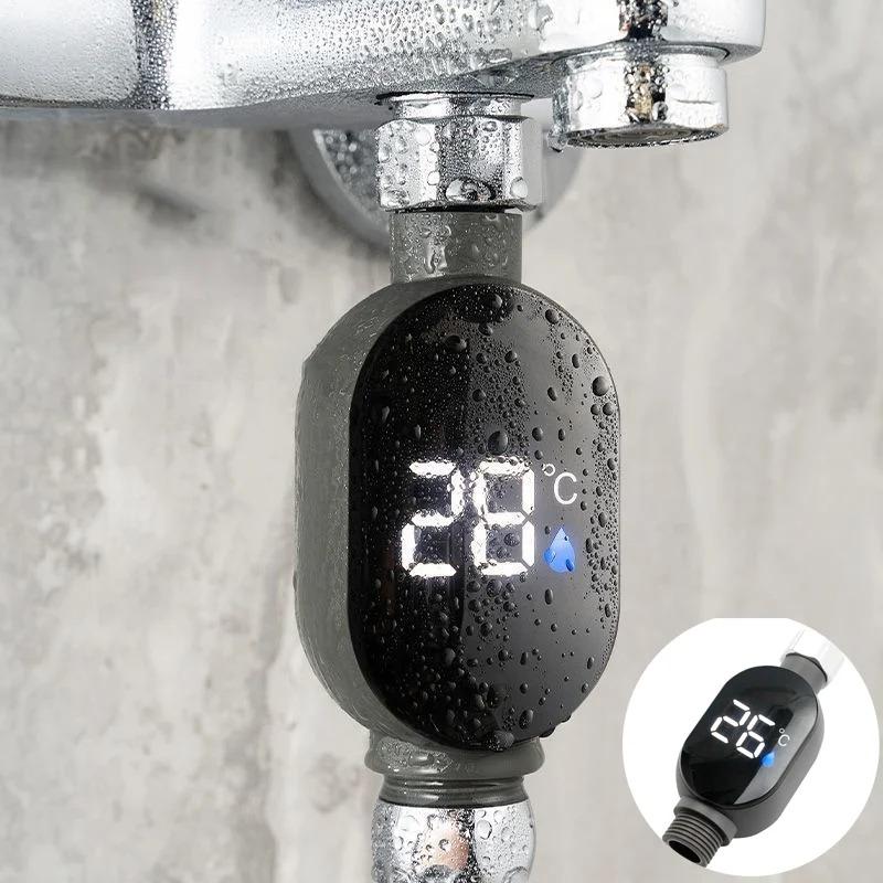 Termômetro de Água para Torneira Tela Sensível ao Toque Monitor de Temperatura da Água da Banheira Visor LED Medidor de Temperatura para Chuveiro Banho Cuidados com o Bebê