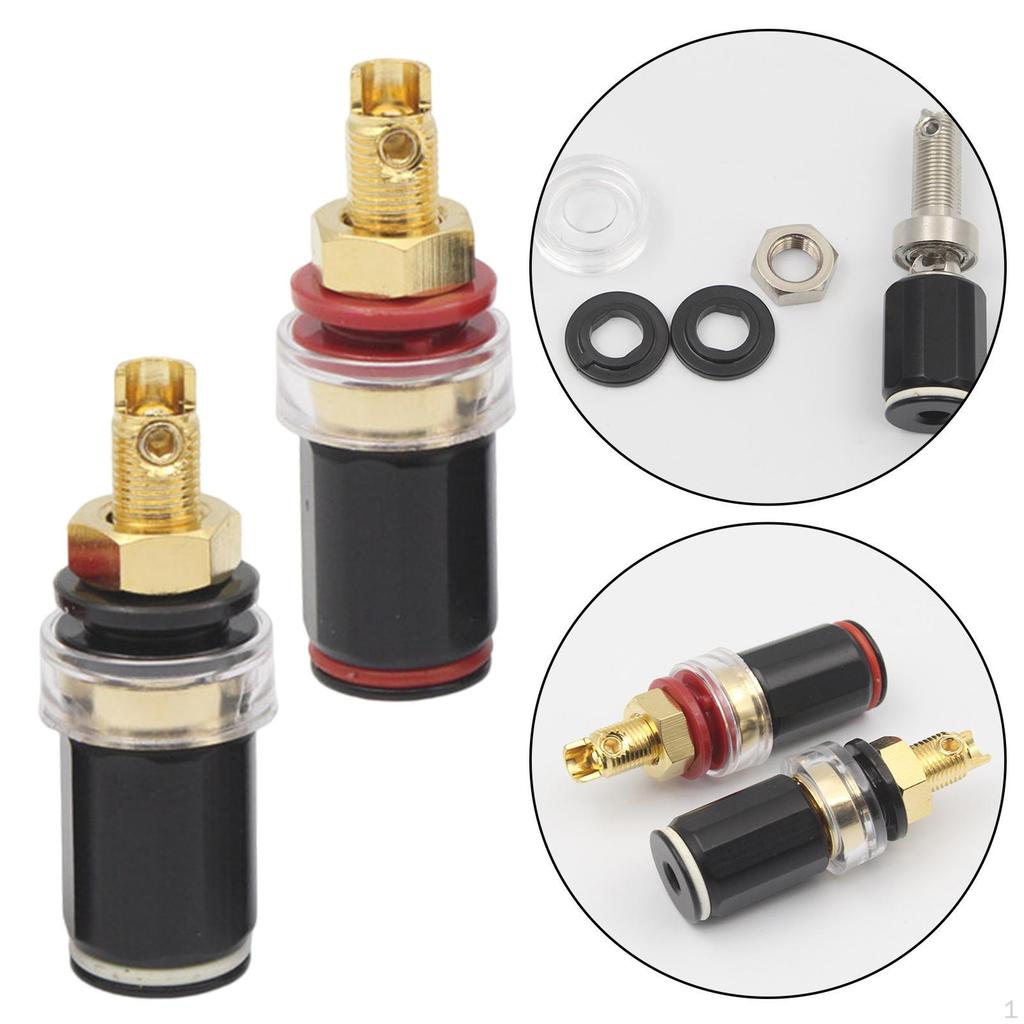 Pure Copper Amplifier Speaker Terminal Binding Post