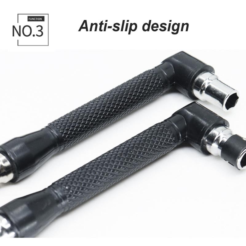 L-förmiger Doppelkopfschraubendreher Legierter Stahl für Möbelmontage und Elektronikwartung