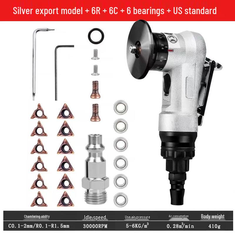 Handheld 45° Pneumatic Chamfering Machine for Metal Deburring