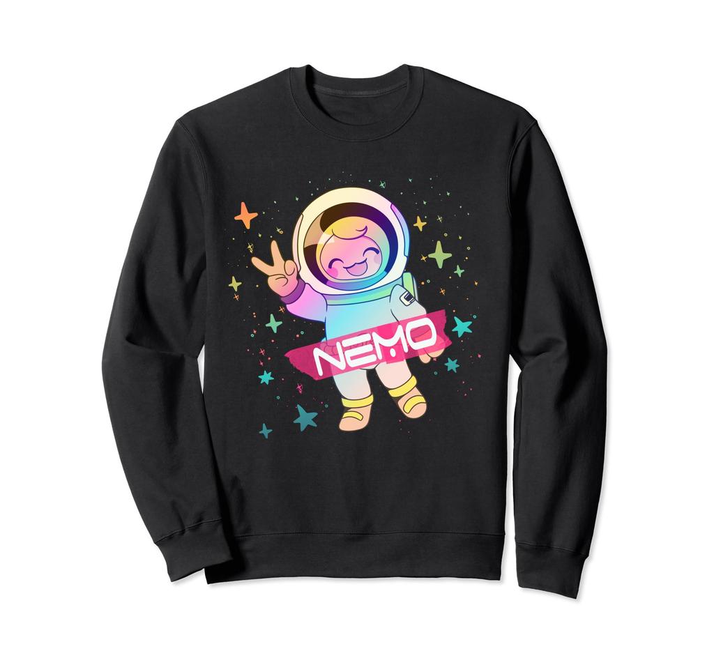 NEMO - Cute Boy Name with cute Astronaut Sweatshirt