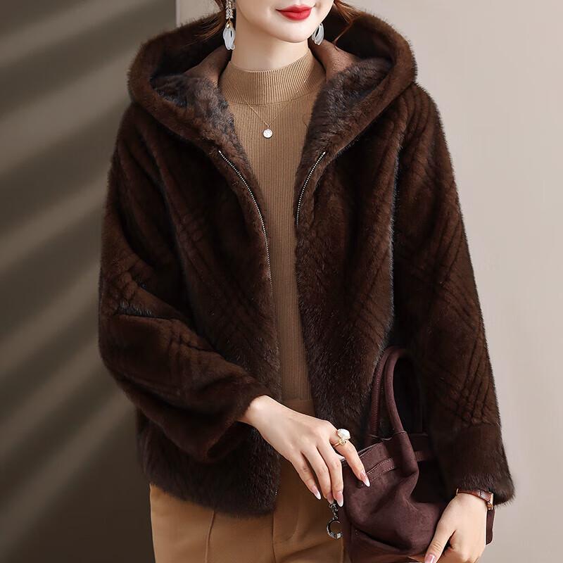 Elegant Women's Faux Mink Velvet Winter Coat