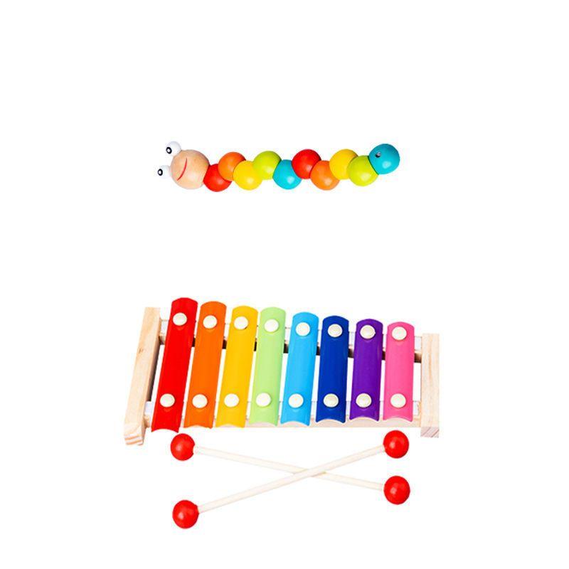 Intellectual Baby and Child Toys1-2-3One-Year-Old Boy and Girl One-Year-Old Baby Eight Tone Percussion Piano Music Enlightening Early