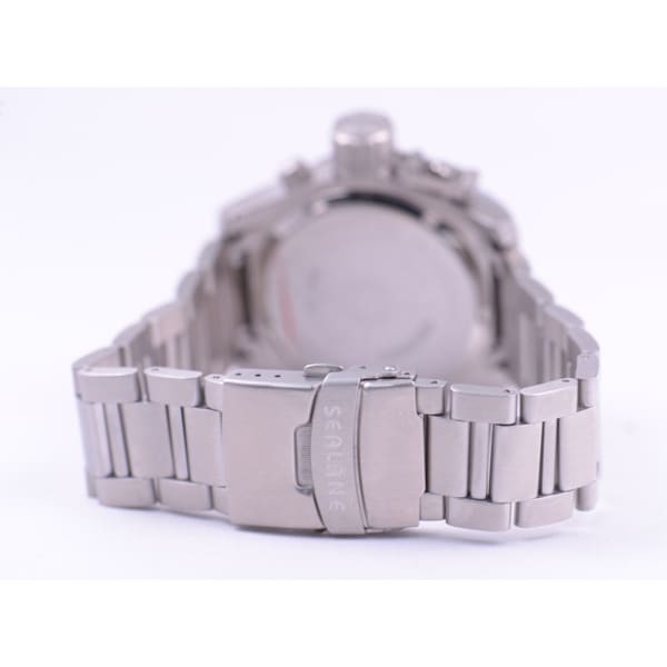 SEALANE Men's SE55-MBO (SE55 Series Quartz Men's Sun Flame) Round Watch Silver Stainless