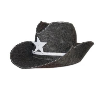 Hat for Sauna and Bath "Bath Sheriff" Artificial Felt (SUN-LX-211)