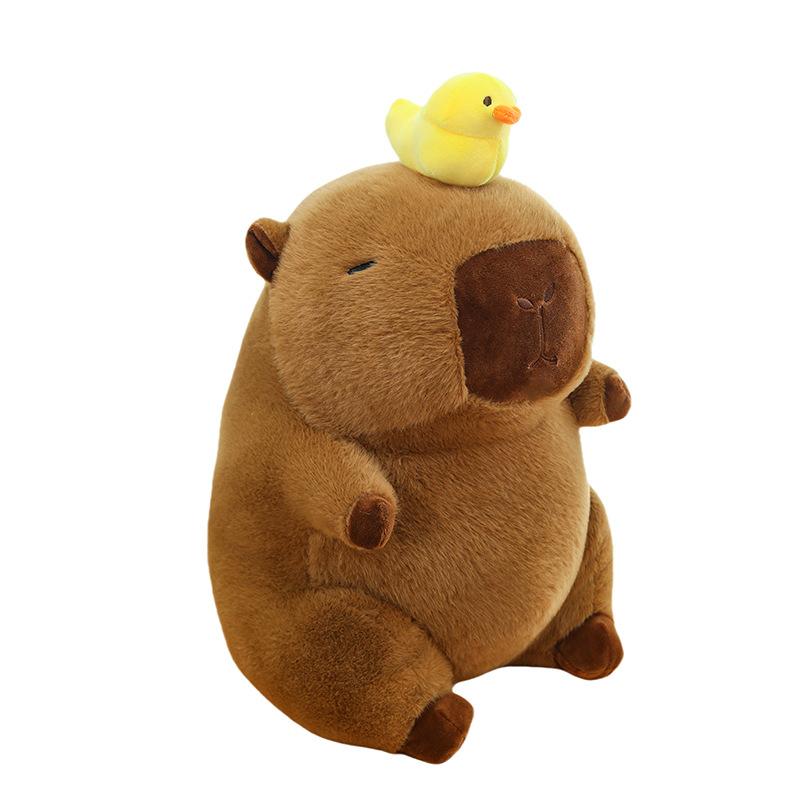New Backpack Turtle Cartoon Pibala Plush Toy Capybara Doll Burger Rag Doll Pillow Gift